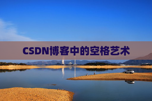CSDN博客中的空格艺术